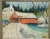 American Arthur Goodwin B.1864 Vintage Winter Snow Scene Oil Painting For Sale - Image 3 of 6