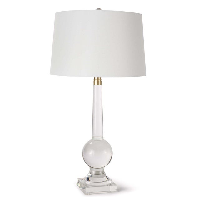 Transparent Regina Andrew Stowe Crystal Table Lamp For Sale - Image 8 of 8