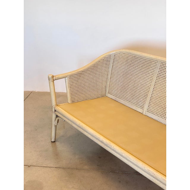 Sofa in Lacquered Bamboo and Vienna Straw by McGuire, 1970s For Sale - Image 18 of 18