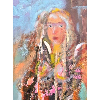 Uldis Krauze, Nightgown, 2020, Oil Painting on Board For Sale