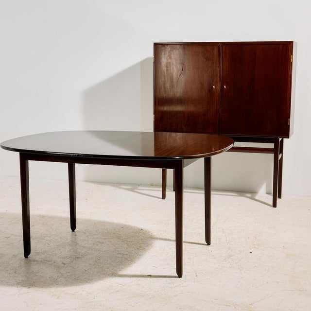 1960s Rungstedlund Mahogany Dining Set by Ole Wanscher for Poul Jeppesen Møbelfabrik, 1960s, Set of 8 For Sale - Image 5 of 18