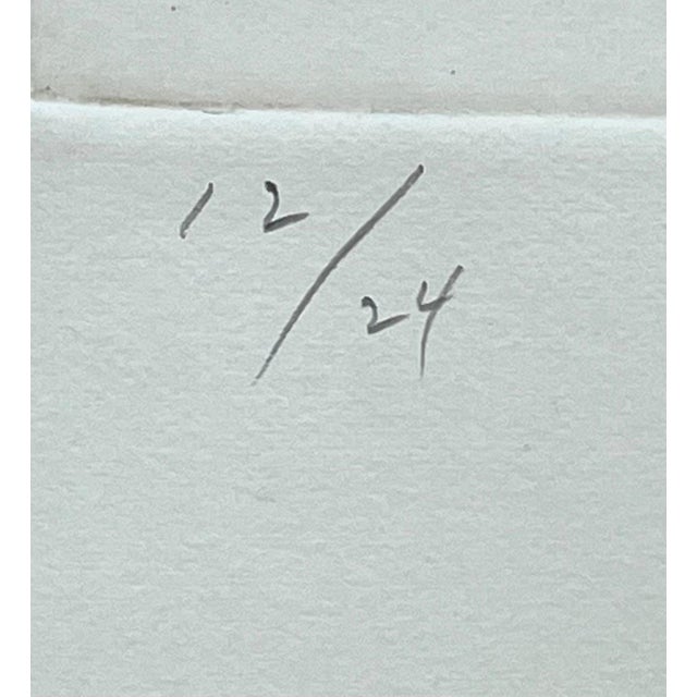 American Ed Baynard, Zen Minimalist Flowers Aquatint Etching American Modernist Ed Baynard Pop Art For Sale - Image 3 of 5