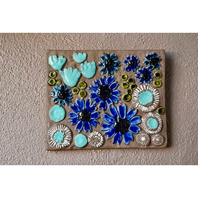 Swedish Decorative Ceramic Wall Plaque by Jie Gantofta For Sale - Image 4 of 9