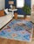 5x8 Multicolor Flat Weave Wool Diamond Cross Geometric Modern Carpet Rug For Sale In New York - Image 6 of 6