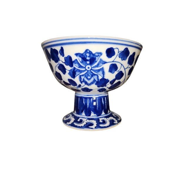 Chinoiserie 19th Century Chinese Stem Wine Cup For Sale - Image 3 of 7