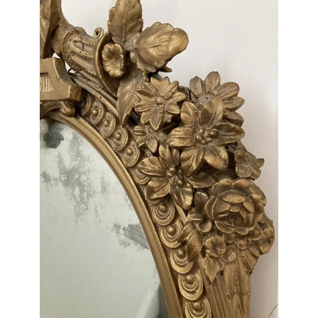 Gilt Gesso Girandle Mirror For Sale - Image 4 of 13