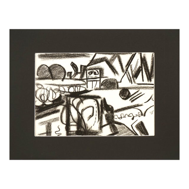 Mid Century Modern East Bay I Abstracted Landscape by Erle Loran For Sale