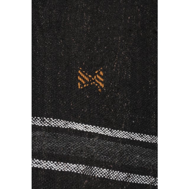 1970s Vintage Nomadic Goat Hair Kilim Rug 7'8" X 11'8" For Sale - Image 10 of 12