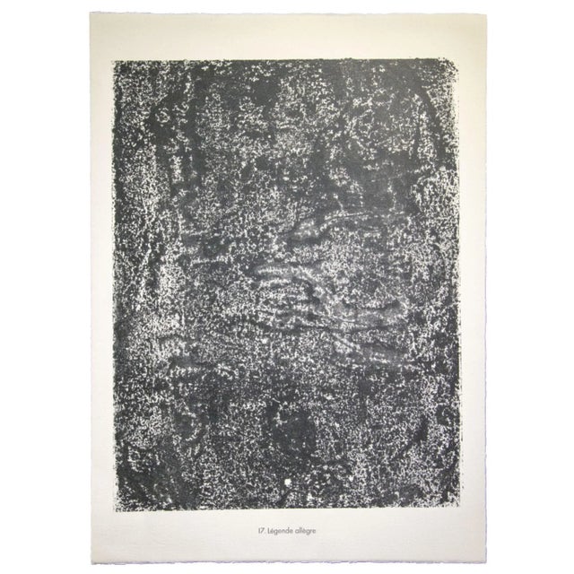 Legende Allegre is an original lithograph on watermarked paper ''Arc''. Abstract composition by the French artist Jean...