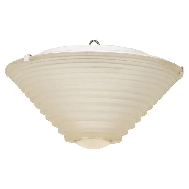 Deco Inspired Frosted Glass Flush Mount by Artemide For Sale - Image 9 of 9