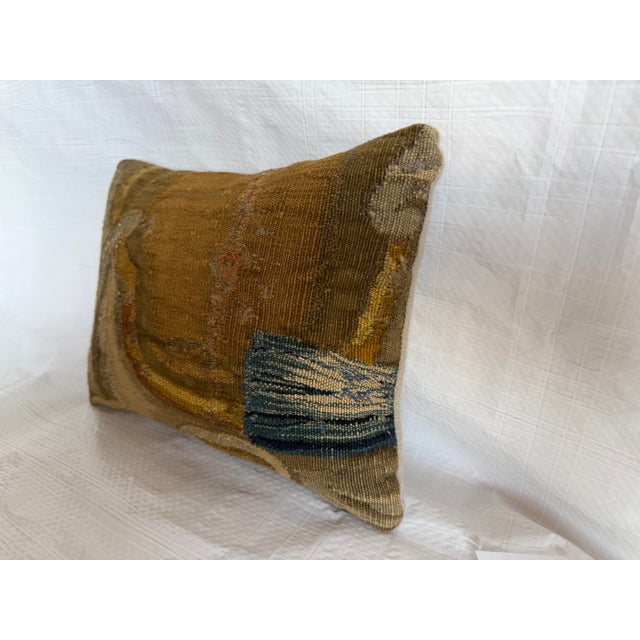 Baroque Antique 17th Century Brussels Tapestry Pillow For Sale - Image 3 of 7
