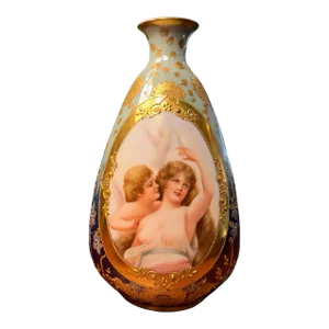 Royal Vienna Portrait Vase Representing Summer Circa 1900 by Paul Hermann Wagner