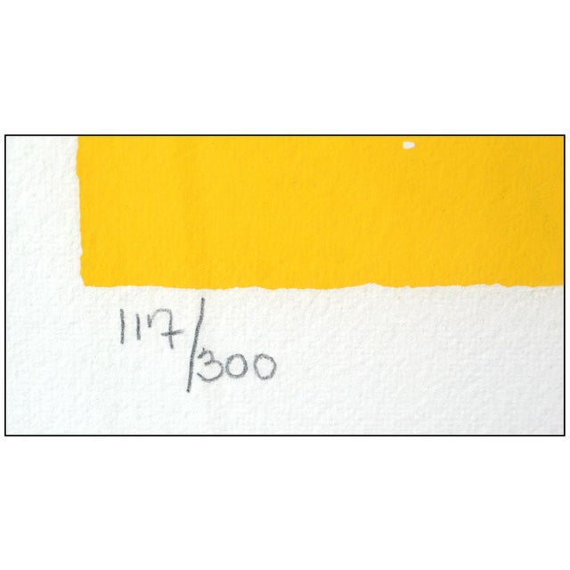 Leroy Neiman 1973 Touchdown Modern Yellow Serigraph LeRoy Neiman For Sale - Image 4 of 5