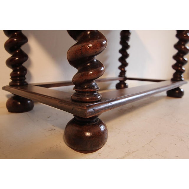 Late 19th Century French Louis XIII Walnut Side Table For Sale - Image 17 of 18