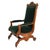This antique Eastlake platform rocking chair is a striking example of late 19th-century design, combining architectural...