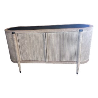 Tambour Console Cabinet For Sale
