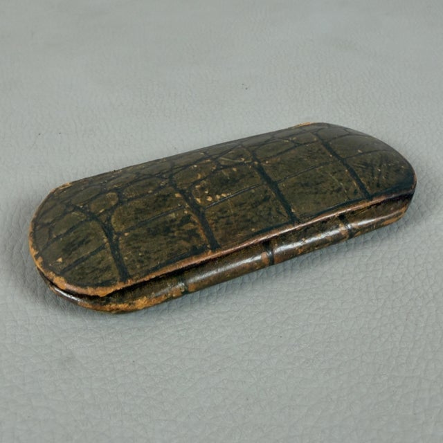 Antique Early 20th Century 14kt Gold Windsor Glasses with Case For Sale - Image 9 of 11