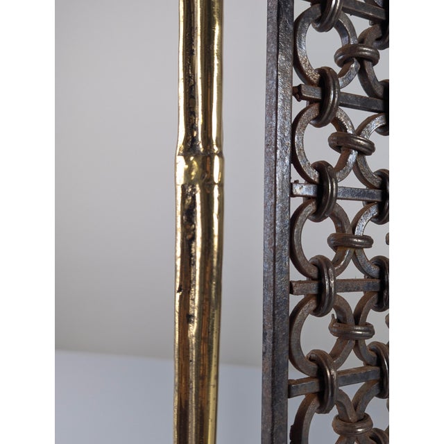 Bronze and Wrought Iron Spark Flask by David Marshall, 1970s For Sale - Image 9 of 16