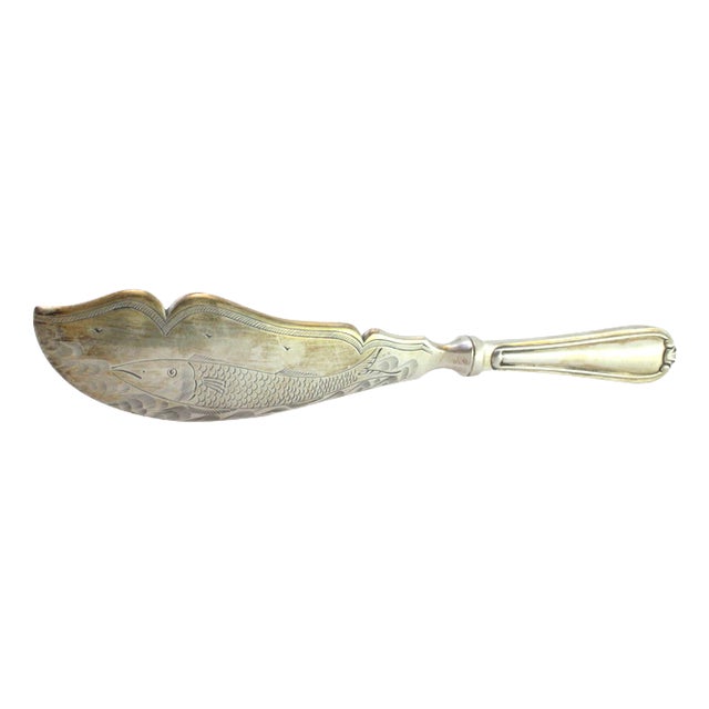 Vintage Silver Fish Knife For Sale