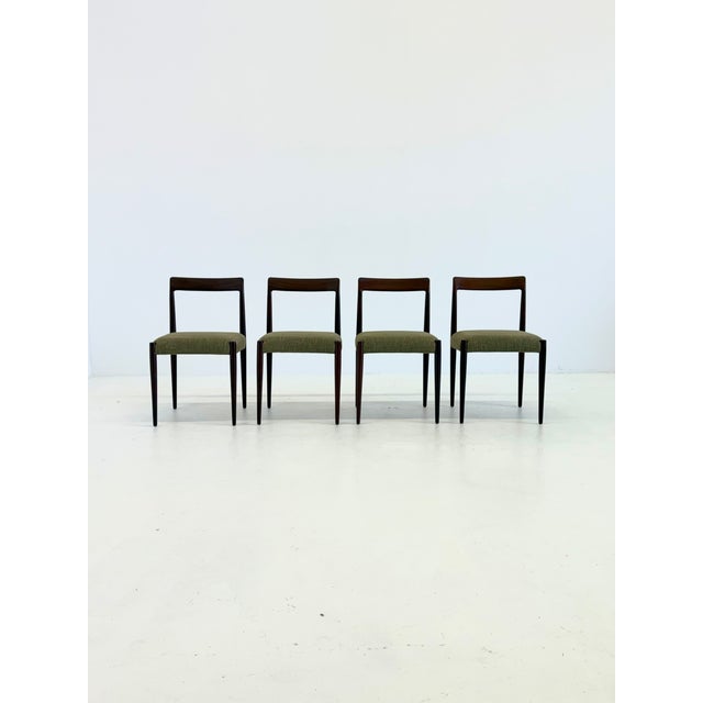 Mid-Century Modern Dining Chairs in Rosewood from Lübke, 1970s, Set of 4 For Sale - Image 3 of 17
