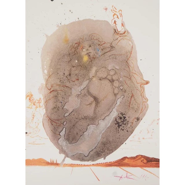 Salvador Dali, Biblia Sacra, The Creation of Man, Lithograph For Sale - Image 5 of 5