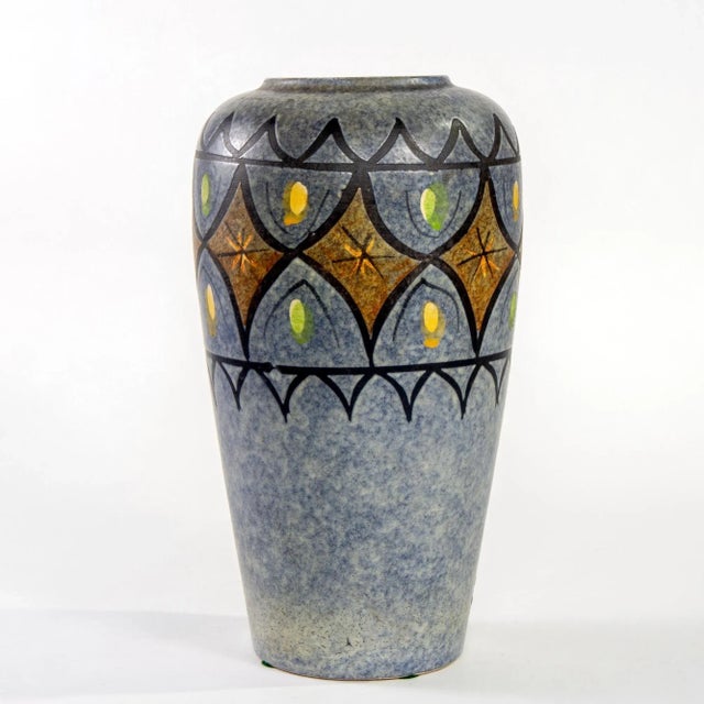Mid-Century Modern Tall Mid Century West German Vase For Sale - Image 3 of 5