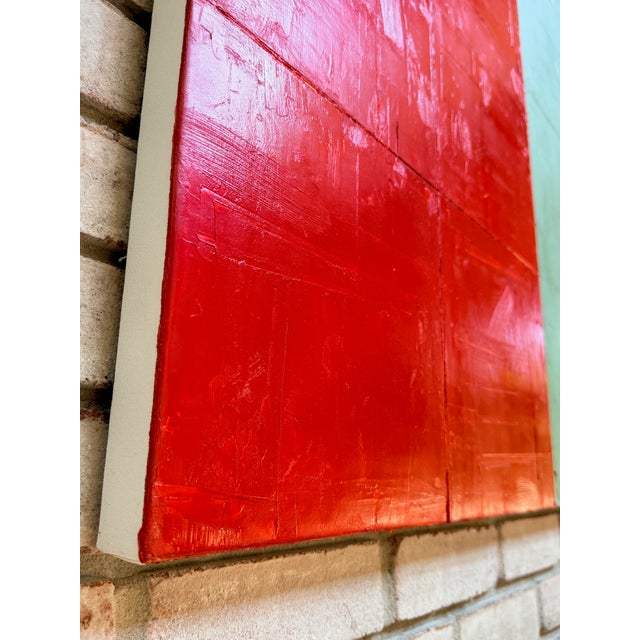 Red Oversized Abstract Art From Matthew Langley For Sale - Image 8 of 11
