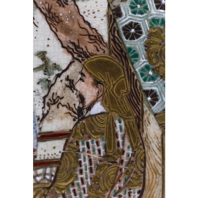 Metal Satsuma Earthenware Lamps, Circa 1880, Set of 2 For Sale - Image 7 of 11