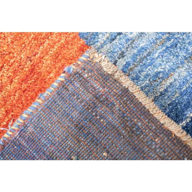 Fine Vintage Tribal Persian Gabbeh Rug 6'3'' X 9'3'' For Sale - Image 4 of 12