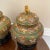 Large Chinese JINGFA Cloisonne Vase/Urn with Foo Dog Finial Lid. Beautiful casting, and great colors. very good condition...