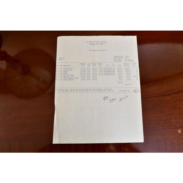 1960s Baker Mahogany Chippendale Style Nightstand With Doors For Sale - Image 10 of 10