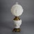 Antique Blanc De Chine Cupid Gone With The Wind Oil Lamp with Blown Out Glass and Foliate Cast Brass & Bronze Frame c1900...
