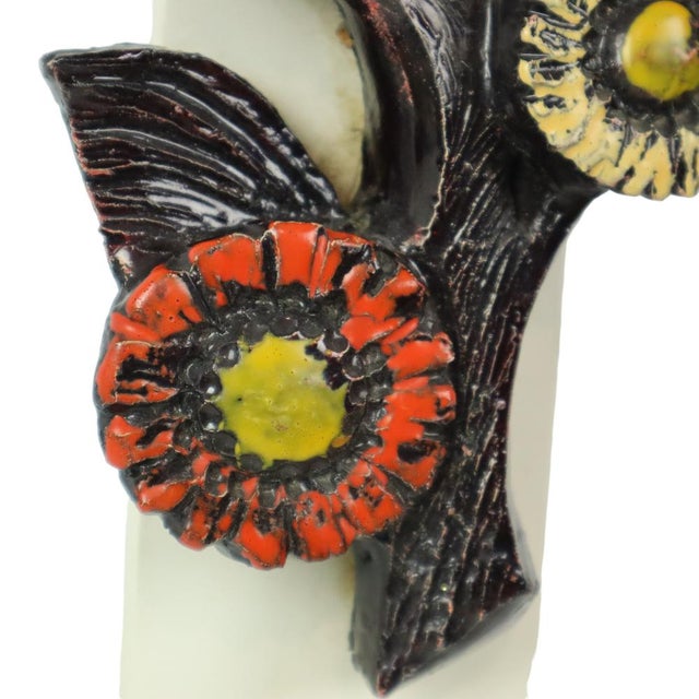 Brutalist Floral Wall Decoration by Ars Munda, 1960s For Sale - Image 12 of 15