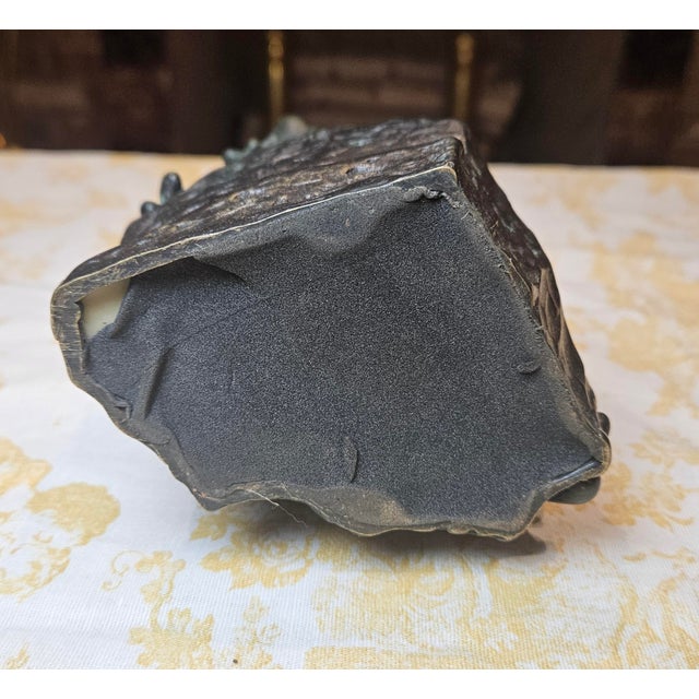 Emerald 1970s Frog on Rock For Sale - Image 8 of 9