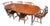 1971 Pennsylvania House Solid Cherry Dining Table & 6 Windsor Chairs (Van Sciver Retailer) For Sale