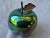 Vintage Artisan Made Green Pottery Apple Sculpture Signed For Sale - Image 9 of 14