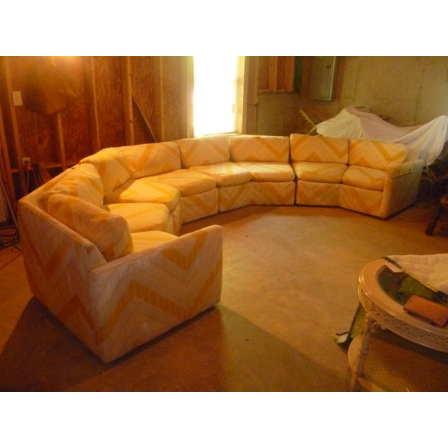 Enjoy Vintage Mcm Milo Baughman Bernhardt Flair Mid Century Curved Hexagon Sectional C Sofa Quality Made Unique 1970 S Chairish