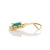 Art Deco 18k Solid Gold 1.06 Carat Emerald Handcrafted Pendant With Diamonds For Sale - Image 3 of 9