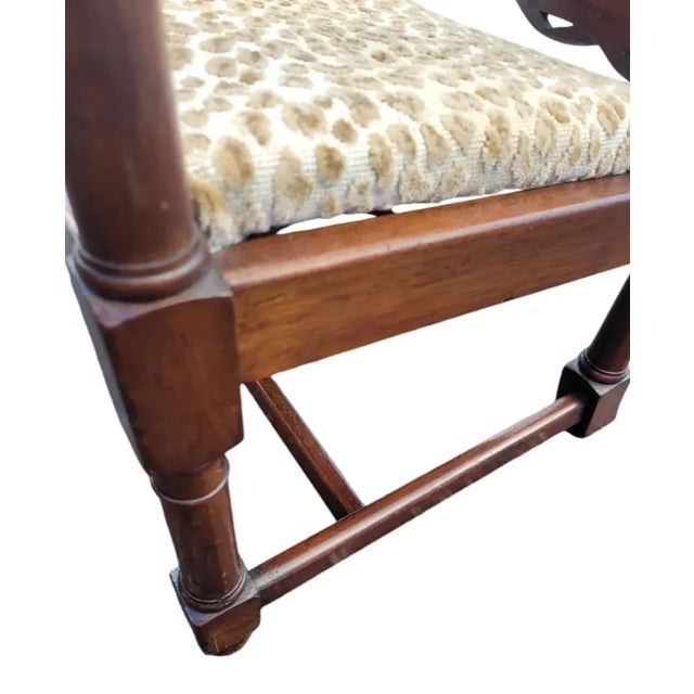 A very unique antique convertible "Monk's" chair/table. This is such a wonderful playful take on a chair and table. The...