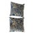 Three Blue Flower Decorative Pillows (Pindler & Pindler Fabric) For Sale