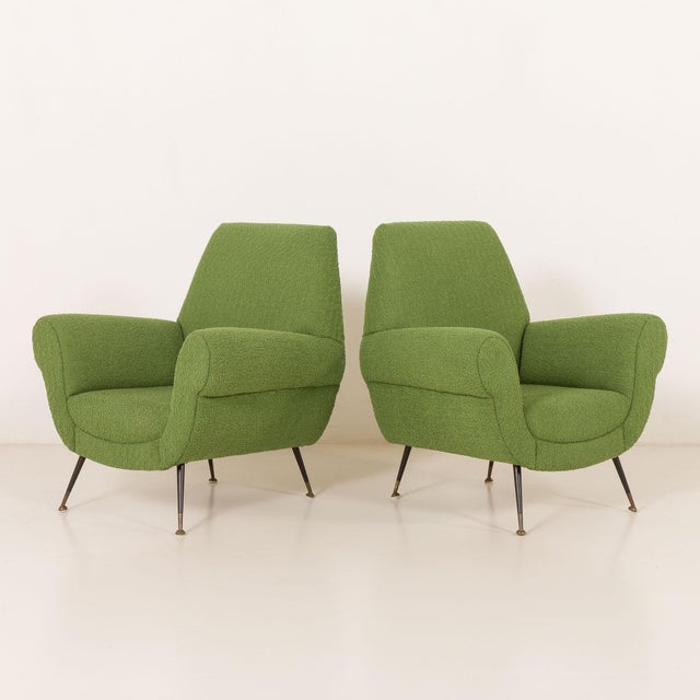 Vintage Lounge Chairs by Gigi Radice for Minotti, 1960s, Set of 2 For Sale - Image 9 of 14