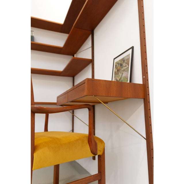 Danish Six-Bay Modular Teak Corner Wall Unit by Poul Cadovius for Cado, 1960s For Sale - Image 14 of 18