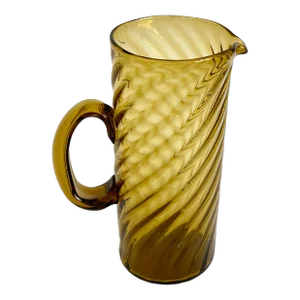 Mid-Century Mexican Artisan Handblown Pitcher
