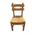 Rare Set of 8 Vintage Brutalist Dining Chairs, in the Style of DePuydt. Solid oak frames with woven rush seats. Origin is...