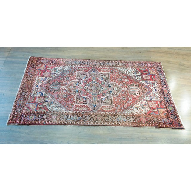 Mid 20th Century Persian Heriz Rug For Sale - Image 14 of 14