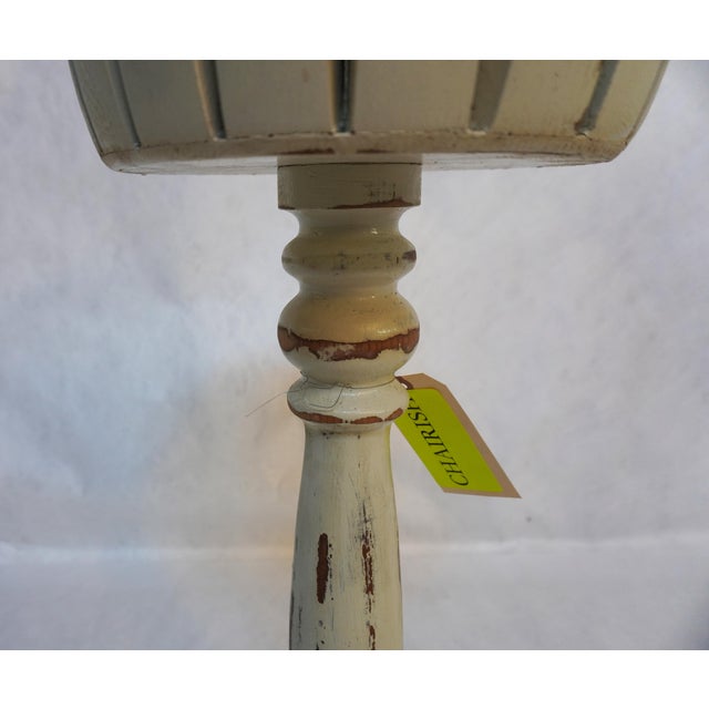 Vintage Painted Pedestal Plant Stand For Sale - Image 4 of 10