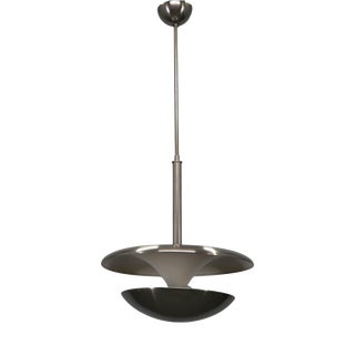 Bauhaus Nickel Pendant Light by Franta Anyz for Ias, 1920s For Sale