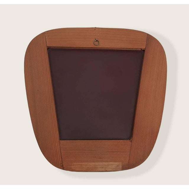 Mid-Century Asymmetric Kidney Mirror, 1950s For Sale - Image 4 of 11
