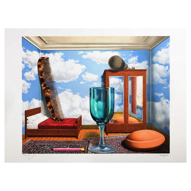 After René Magritte, Personal Values, 20th Century, Lithograph For Sale