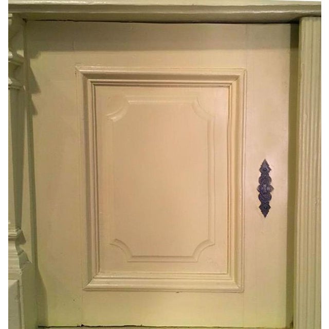 Yellow Wood Buffet with Yellow Glass Shelves, 1850 For Sale - Image 14 of 18